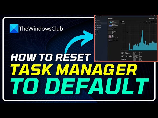 Video thumbnail for How to Reset Task Manager to default in Windows 11
