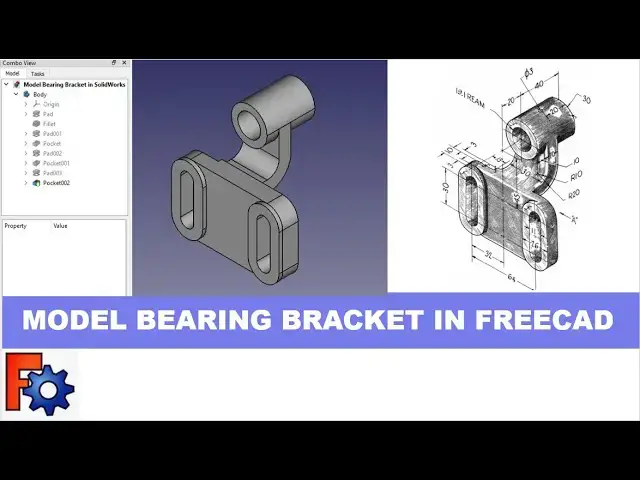 'Video thumbnail for Model Bearing Bracket in FreeCAD | Mechnexus | FreeCAD Tutorial |'