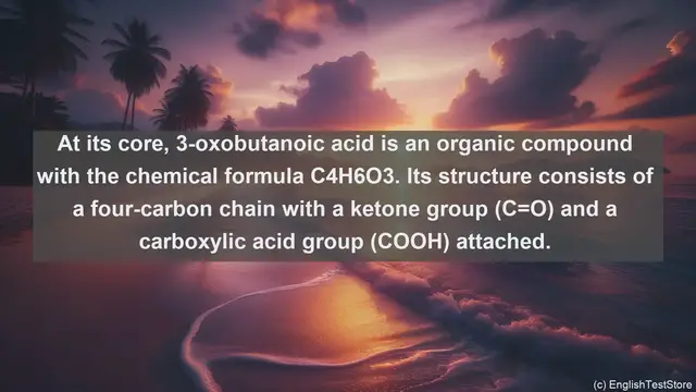 Video thumbnail for 3 oxobutanoic acid in science  definition and examples