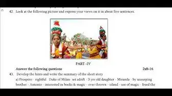 Video thumbnail for 10th English Paper 1 - Quarterly Model Question Paper 2019-20 | Namakkal District