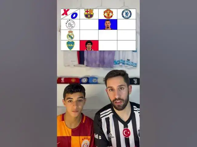 'Video thumbnail for Tic-Tac-Toe FOOTBALL  #tictactoe #barcelona #manchesterunited #chelsea #bocajuniors #football'