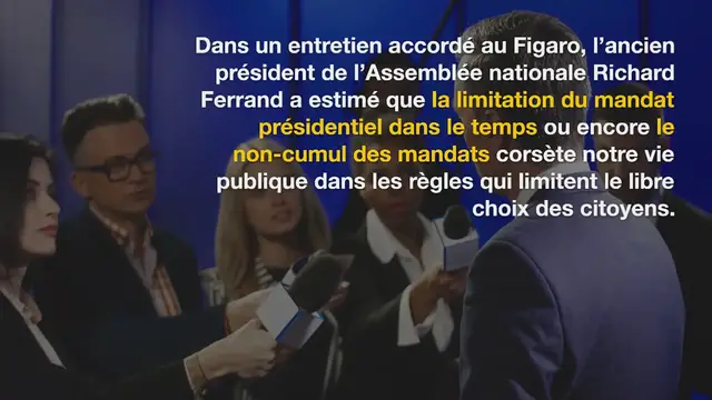 Video thumbnail for L’ancien président de l’Assemblée nationale Richard Ferrand propose de modifier la Constitution pour permettre à Emmanuel Macron de se représenter à la présidentielle