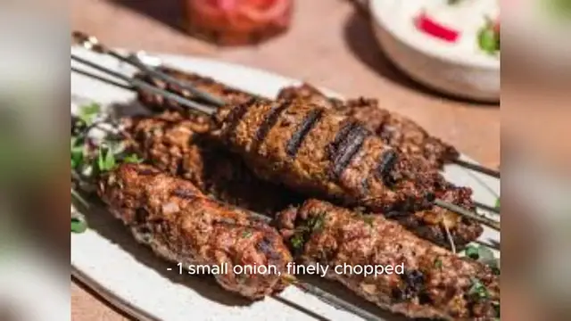 Video thumbnail for kebab recipe