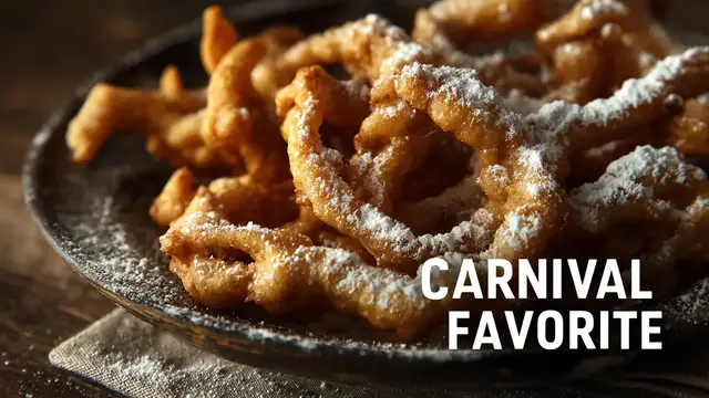 Video thumbnail for Classic Funnel Cake – Crispy Carnival Dessert Made at Home