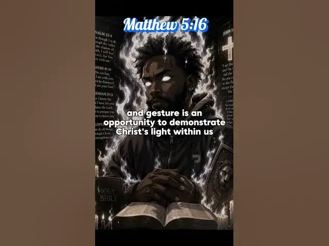 Video thumbnail for Matthew 5:16 🤍🤍 #amen #love #motivation #eveningprayer #anime #cartoonvideo