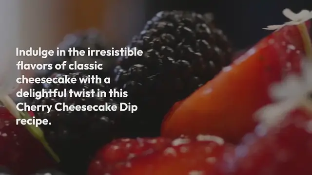 Video thumbnail for Cherry Cheesecake Dip