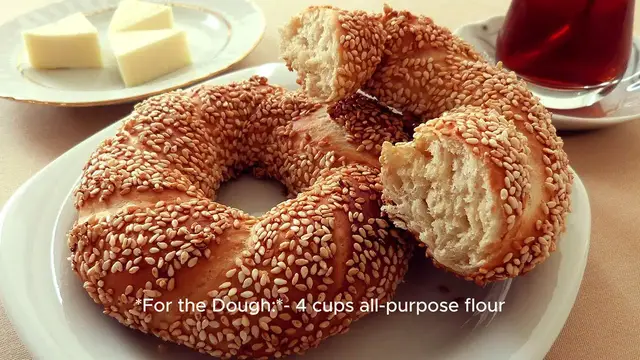 Video thumbnail for simit turkish bagel recipe