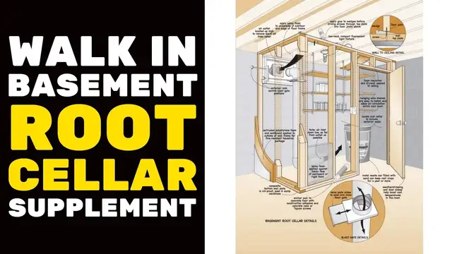 'Video thumbnail for BASEMENT FINISHING COURSE VIDEO: Walk in Basement Root Cellar Supplement'
