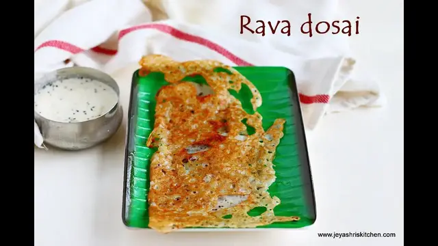 Video thumbnail for Instant Rava dosa recipe | How to make crispy rava dosa