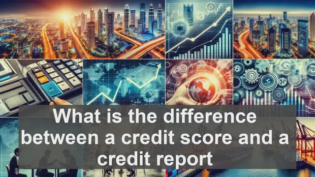 Video thumbnail for What is the difference between a credit score and a credit report?