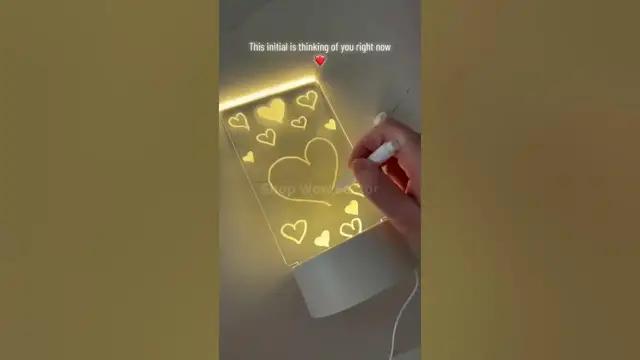 Video thumbnail for 📝💡 LED Light Up Stand Note Board for Personal Creative 💡📝 | #creativegadgets #usa #shopping #shorts