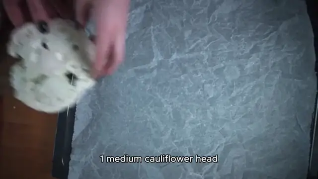 Video thumbnail for cauliflower crust pizza recipe