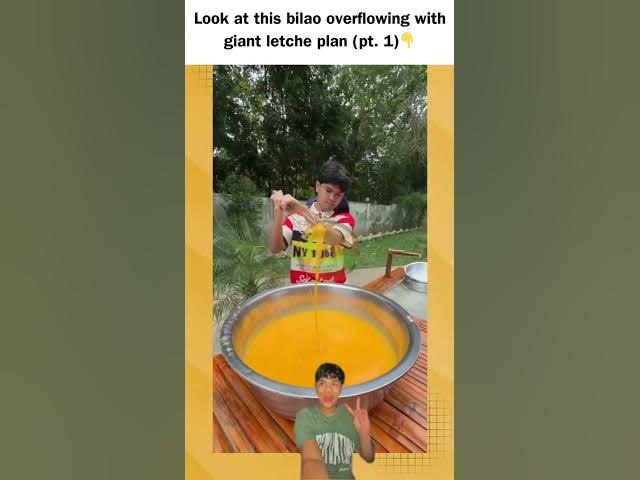 Video thumbnail for Alexis Vines made this bilao overflowing with giant letche plan and fed the community.