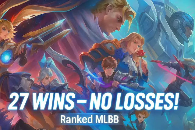 Video thumbnail for 27-0! ? NO LOSSES in Ranked MLBB!