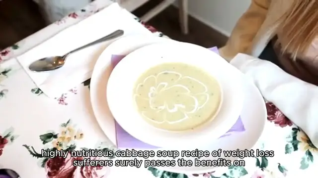 'Video thumbnail for cabbage soup recipe for weight loss'