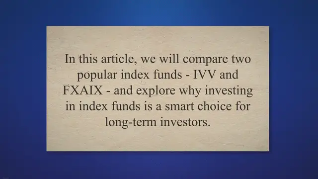 Video thumbnail for IVV vs. FXAIX: Which Index Fund Reigns Supreme for Long-Term Investors?