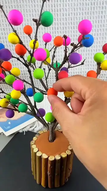 Video thumbnail for How to Make a Miniature Tree with Clay Fruits: A DIY Craft Tutorial