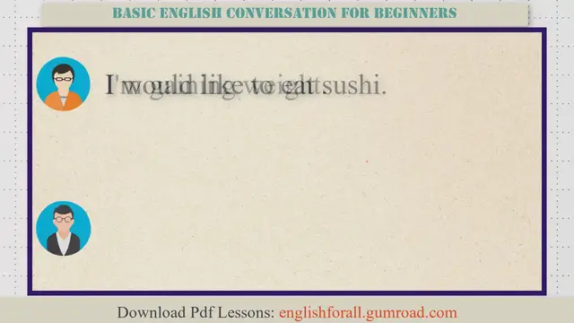 Video thumbnail for Basic English Conversation for Beginners #50