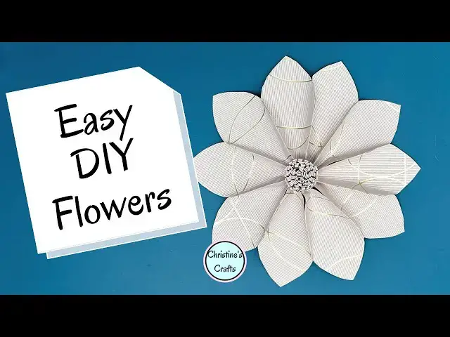 Video thumbnail for How to Make Beautiful Wallpaper Flowers!