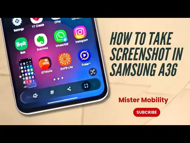'Video thumbnail for How To Take A Screenshot In Samsung A36 5G'
