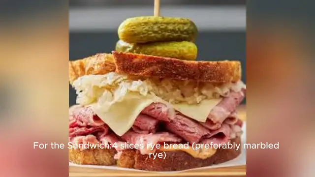 Video thumbnail for reuben sandwich recipe