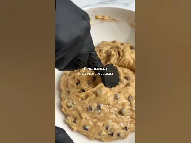 Video thumbnail for 3-Ingredient Protein Cookies | Easy Healthy Snack #easyrecipe