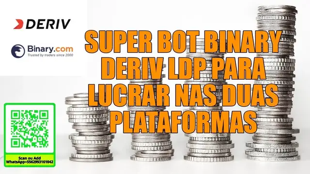 Video thumbnail for 🔴💰SUPER BOT BINARY DERIV LDP PARA LUCRAR NAS DUAS PLATAFORMAS