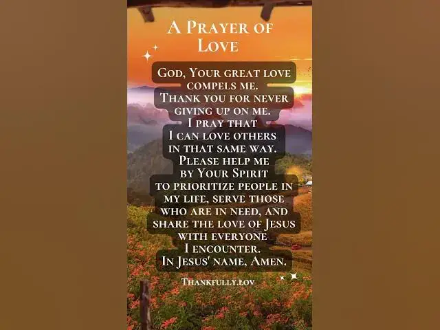 Video thumbnail for A Prayer of Love | A Short Christian Meditation for Your Heart