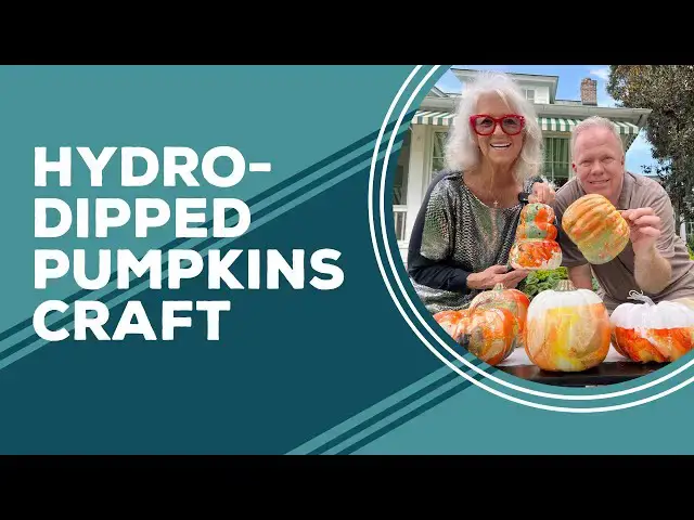 Video thumbnail for Love & Best Dishes: Hydro-Dipped Pumpkins Craft with Paula & Eddie | Halloween Craft Ideas