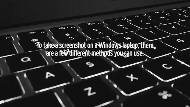 Video thumbnail for How To Take Screenshot On Windows Laptop