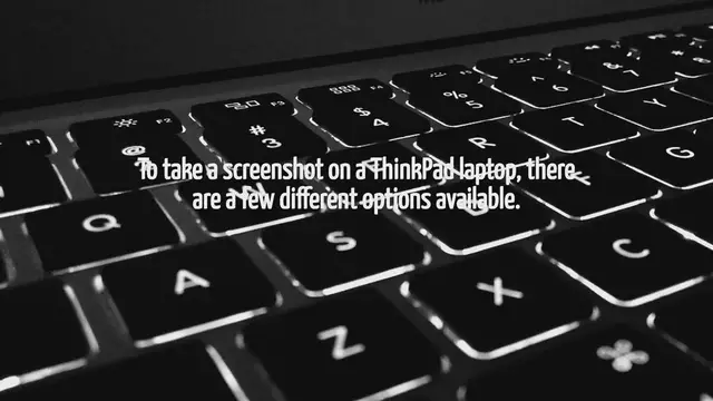 Video thumbnail for How To Screenshot On A Thinkpad Laptop
