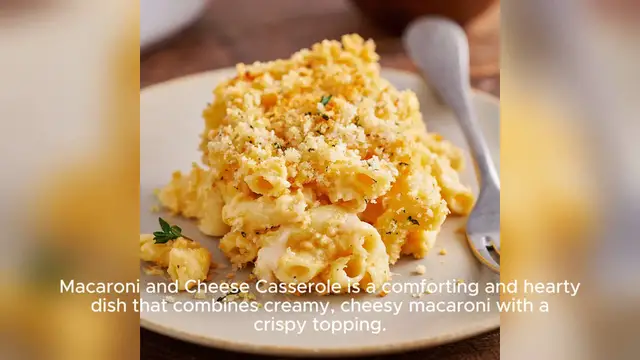 Video thumbnail for Macaroni and Cheese Casserole