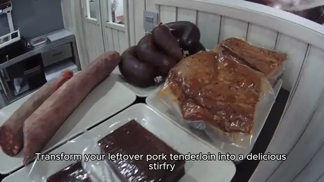 Video thumbnail for leftover pork tenderloin recipe