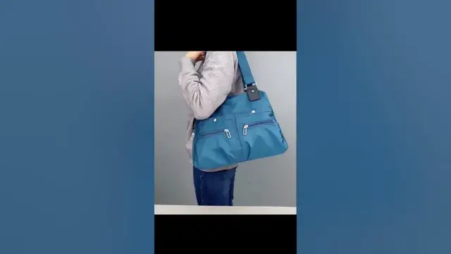 'Video thumbnail for π Large Capacity Waterproof Multi-Pocket Shoulder Bag π§οΈ || Link is in Description || #bag #shorts'