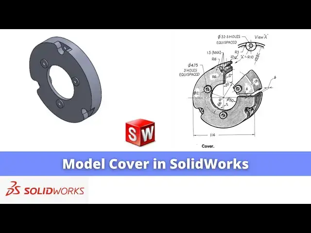 'Video thumbnail for Model Cover in SolidWorks  | SolidWorks Tutorial | SolidWorks Part Modeling |'