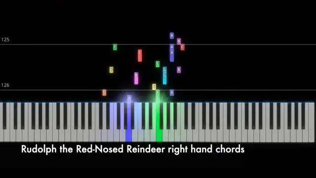 Video thumbnail for Rudolph the Red-Nosed Reindeer piano tutorial