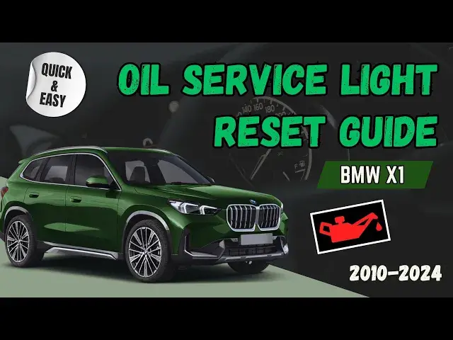 Video thumbnail for BMW X1 (E84 F48 U11) Maintenance Hack: Reset Your Engine Oil Service Light (2010-2024) 🛠