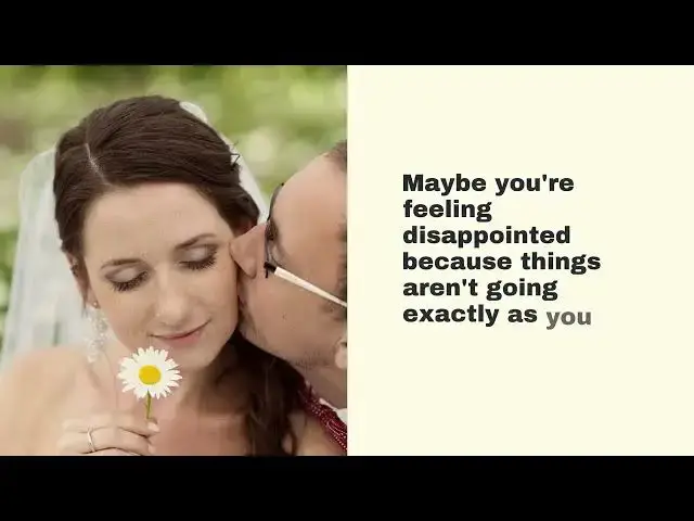 'Video thumbnail for Tips For Keeping Your Sanity When Facing Wedding Day Problems'