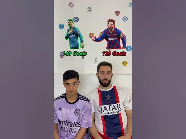 'Video thumbnail for Who has more champions league goals ? #football #challenge #championsleague #quiz #soccer #shorts'