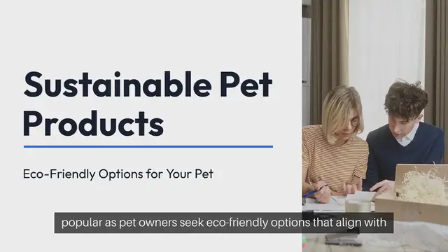 'Video thumbnail for Sustainable Pet Products for Home'