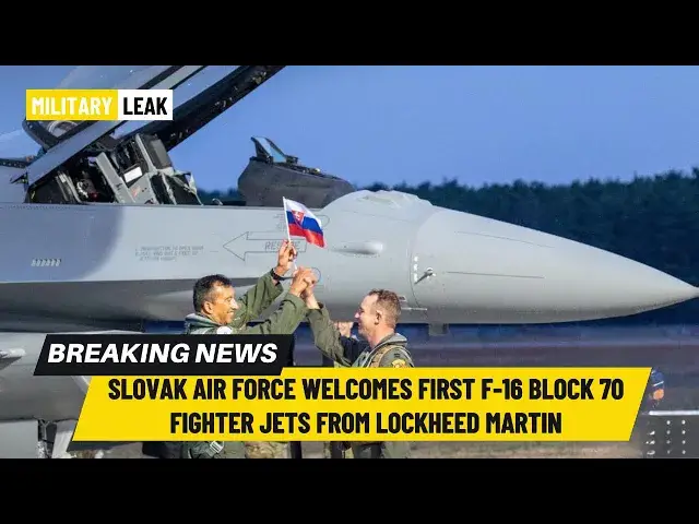 Video thumbnail for Slovak Air Force Welcomes First F-16 Block 70 Fighter Jets from Lockheed Martin #military