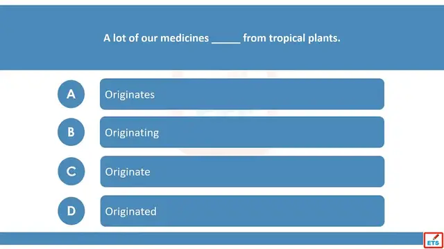Video thumbnail for English Verb Tenses: Originate, Originates, Originated, Originating Quiz