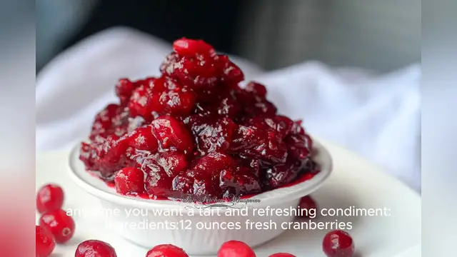 Video thumbnail for cranberry relish recipe