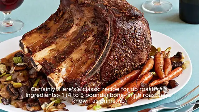 Video thumbnail for rib roast recipe