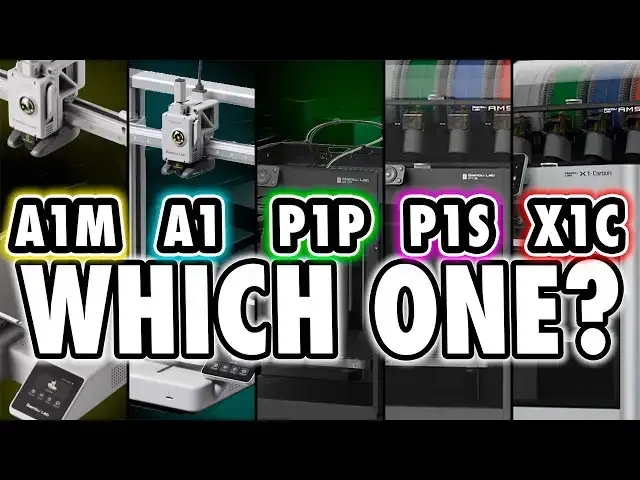 Video thumbnail for One Clear Winner - Bambu Labs A1 Mini Vs A1 Vs P1S Vs P1P Vs X1