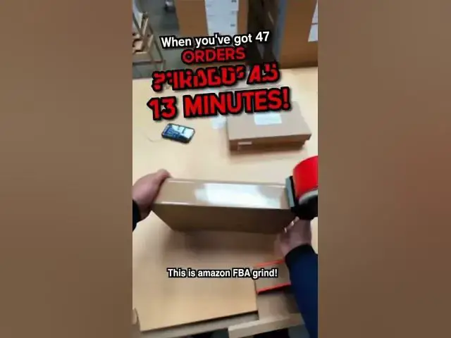Video thumbnail for Amazon FBA Seller Racing to Pack 47 Orders in 13 Minutes! (Action Camera POV)