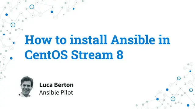 Video thumbnail for How to install Ansible in CentOS Stream 8 using the EPEL Next repository