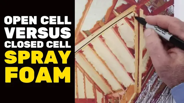 'Video thumbnail for BASEMENT FINISHING COURSE VIDEO: Open Cell Versus Closed Cell Spray Foam'