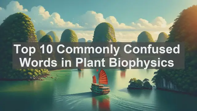 Video thumbnail for Top 10 Commonly Confused Words in Plant Biophysics