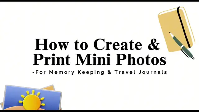 Video thumbnail for How to Create and Print Mini Photos for Memory Keeping, Scrapbooking & Travel Journals 🏞️